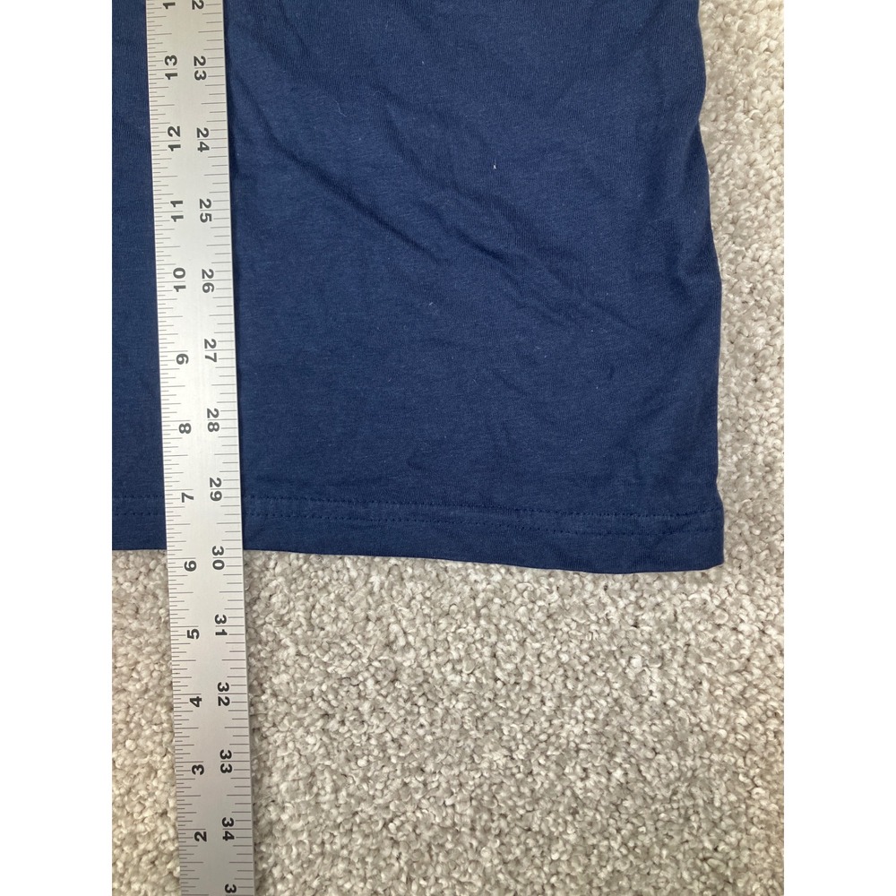 Garfield Santa Christmas T Shirt Navy Blue Graphic Print Short Sleeve size XL‎ - Picture 4 of 7